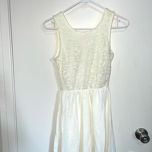 Windsor Ivory Lace Bodice A-Line Dress